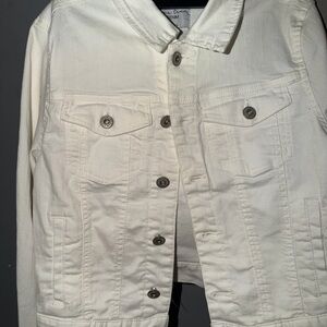 Love Tree Cream Denim Jacket